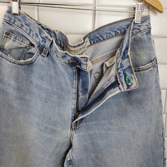 TOMMY HILFIGER | DISTRESSED MEDIUM WASH DENIM CASUAL CLASSIC JEANS MEN'S 36 X 32 - Picture 6 of 16